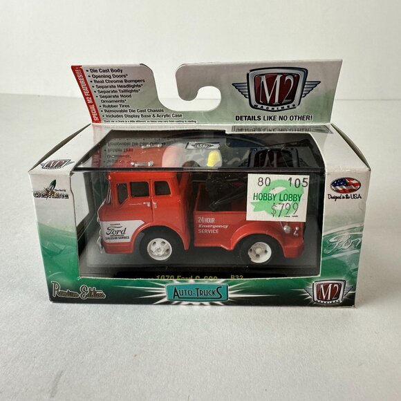 M2 Machines 1970 Ford C-950 Fire Truck Die Cast Model 1:64 Scale Red - Picture 1 of 4